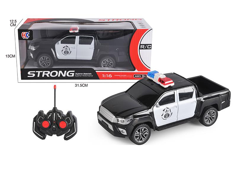 1:16 Hilux 4-Channel Remote Control Pickup Police Car