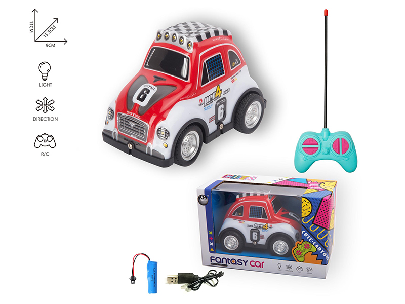 27M 4-Channel Remote Control Cartoon Car(Included Batteries)