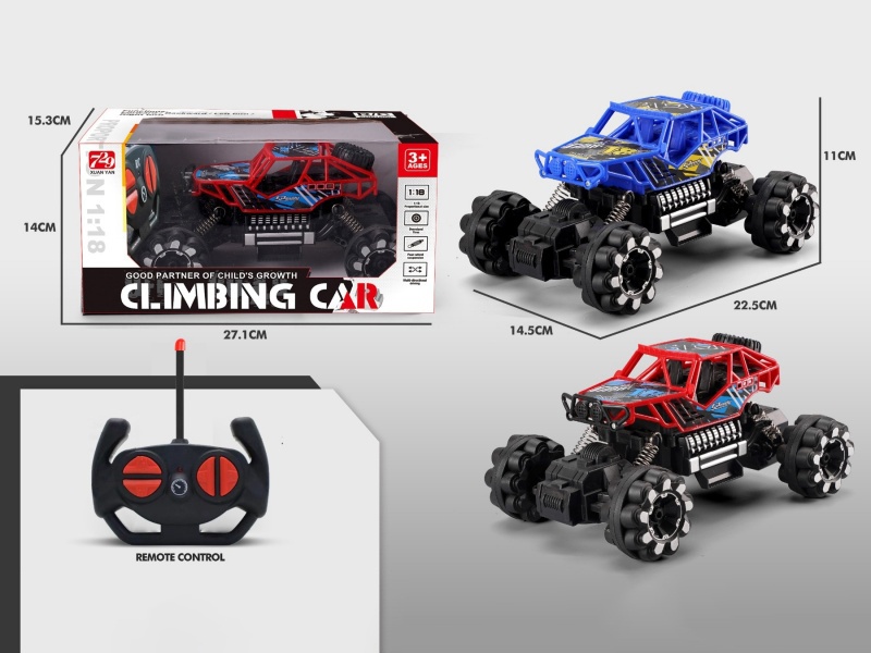 1:18 Graffiti Remote Control Climbing Car