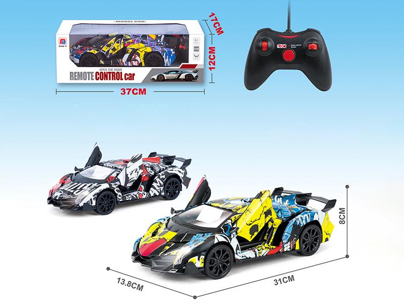 1:14 4-Channel Remote Control Lamborghini Graffiti Car