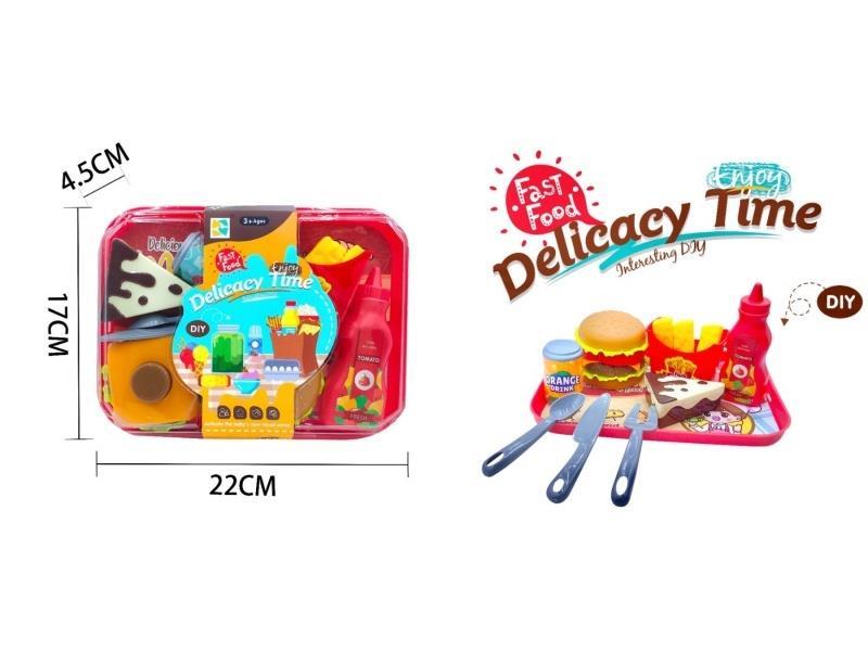 Artificial Food Burger Afternoon Tea Set
