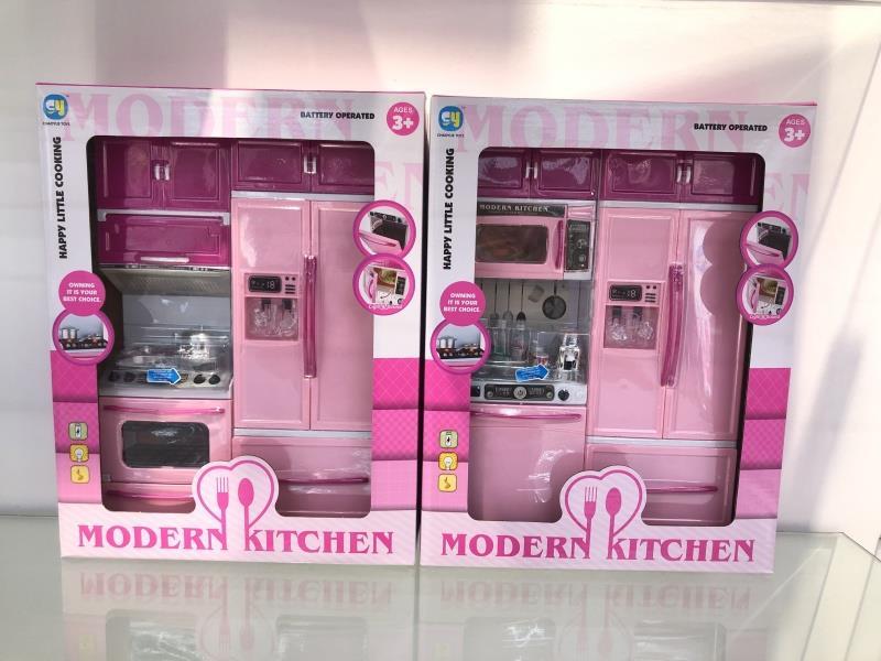 Pink Solid Color Kitchen Set (2Styles)