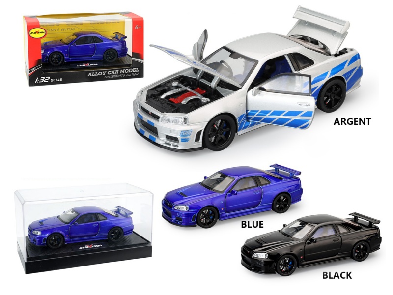 1:32 Nissan GTR-R34 Alloy Car Model