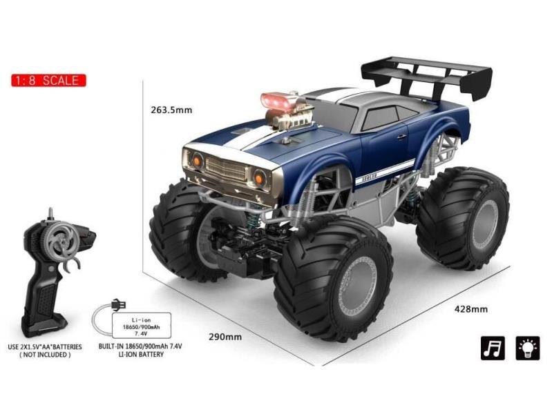 Big Foot Climbing Vehicle (Blue/Green) Is Fully Charged