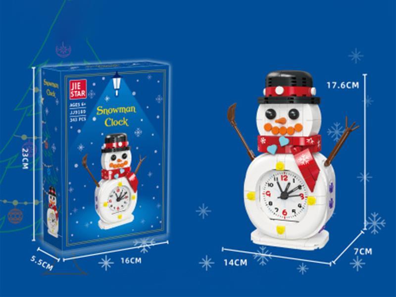 Snowman Clock Building Blocks 343pcs