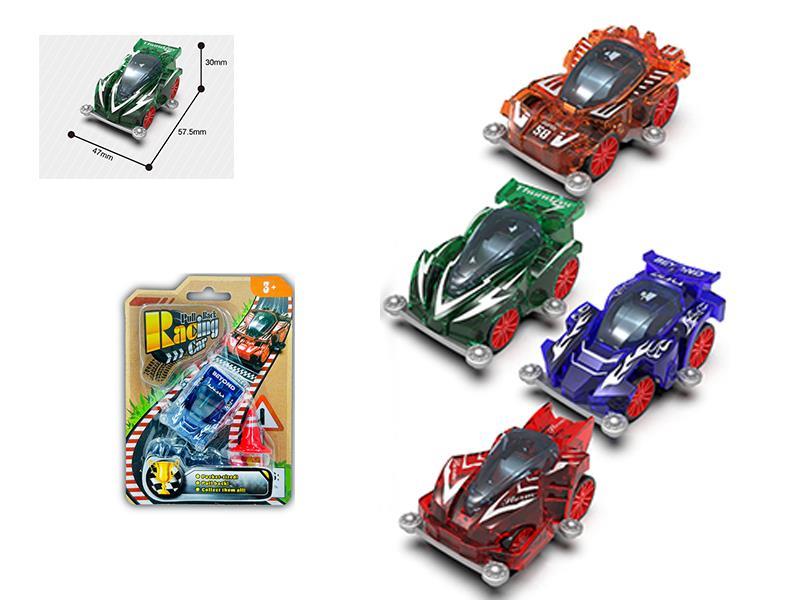 4WD Transparent Pull Back Racing Car
