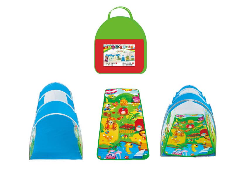 Early Education Crawl Tunnel + Play Mat