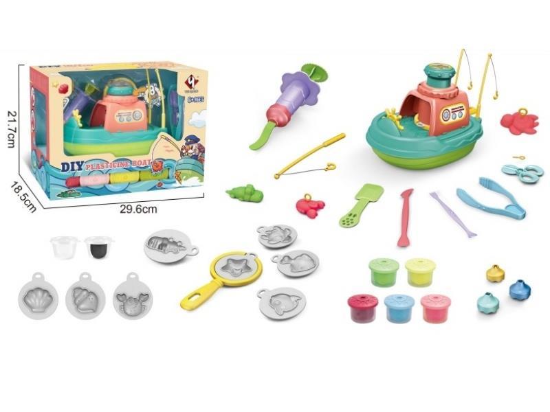 Colorful Clay Boat Window Box (Green)