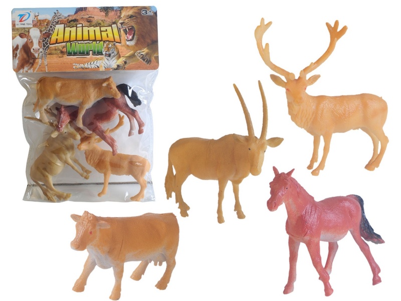 Pvc Simulation Animal 4Pcs