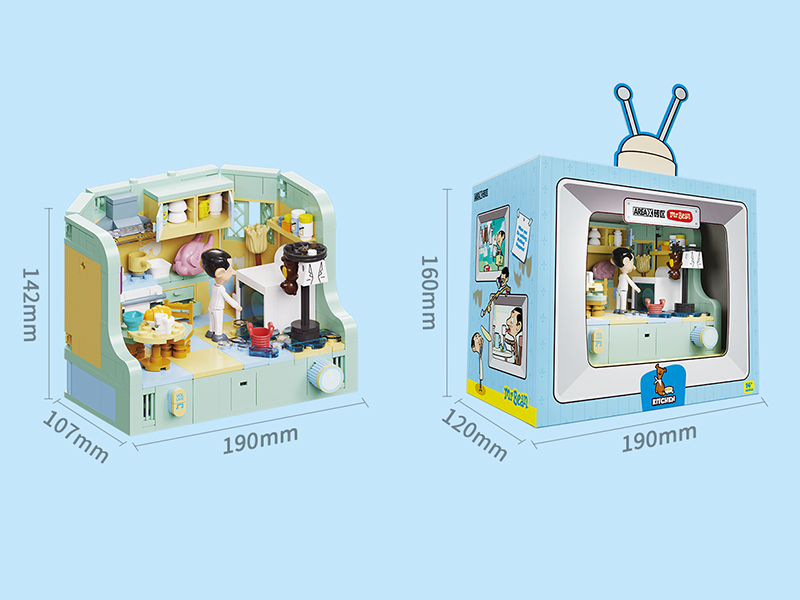 Mr. Bean Series Building Blocks - Kitchen
