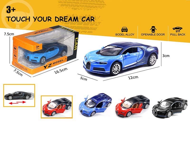 1:36 Bugatti Chiron Alloy Model Car