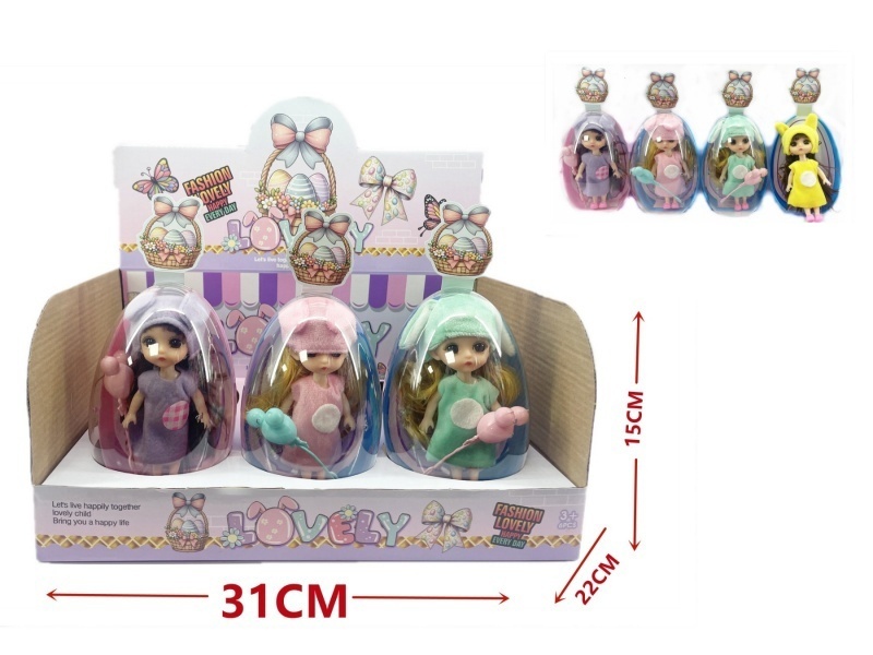 4.5-Inch Solid Doll Egg Pack (6 Boxes)