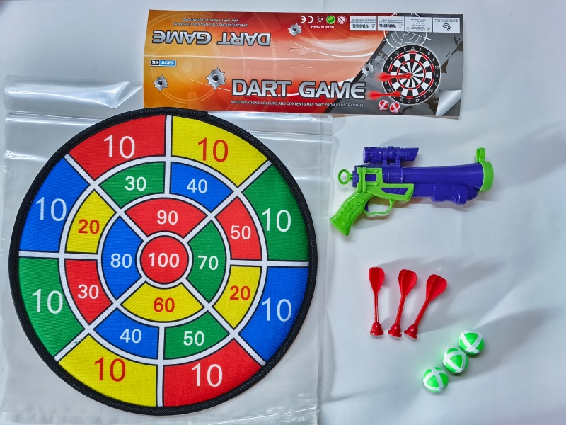 36CM Velcro Dartboard With Sticky Ball, Gun, Dart