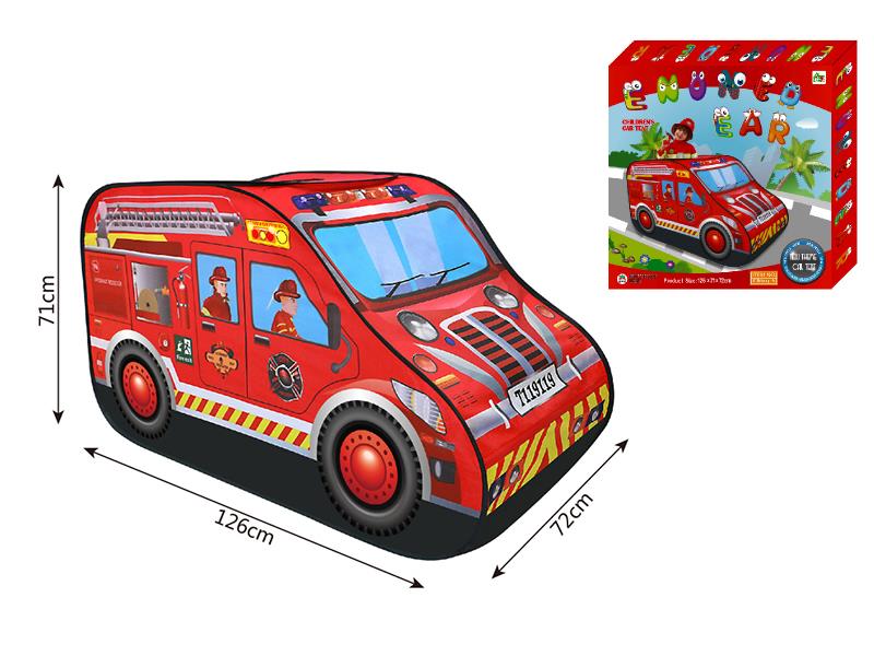 Large Fire Engine Shape Children Play Tent