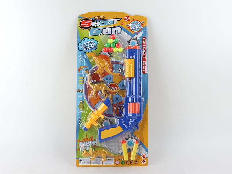 Revolver Soft Bullet Gun+Dinosaur