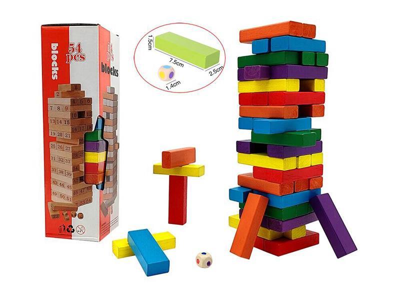 Wooden Jenga Toy 54pcs