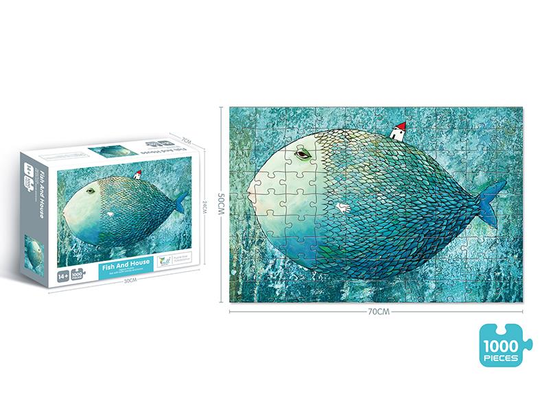 1000PCS Fish And House Puzzle
