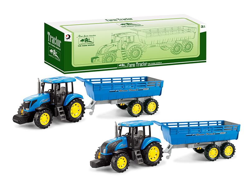 Friction Farm Tractor With Tailer
