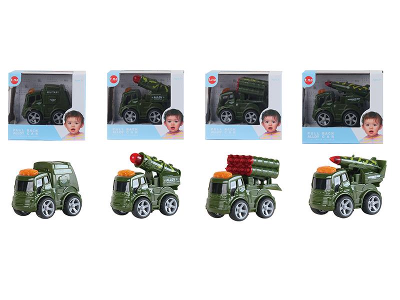 Q Version Friction Alloy Military Truck