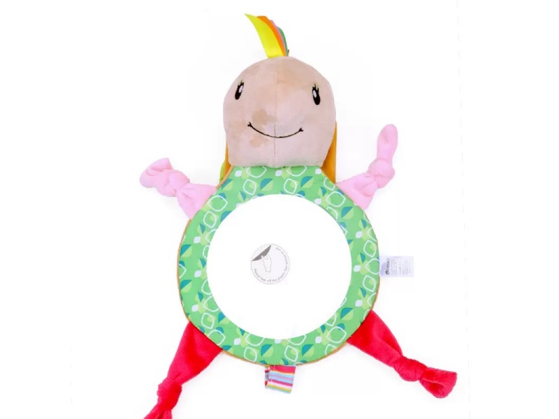 Turtle Baby Plush Rearview Mirror