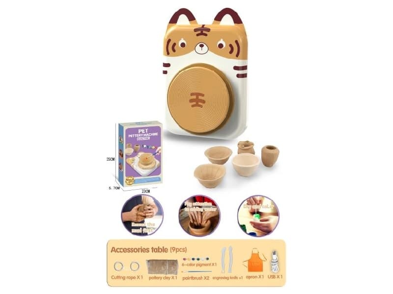Pet Pottery Machine. -Tiger