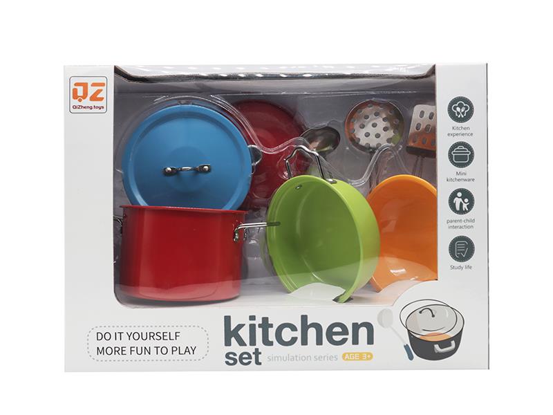 Multicolour Stainless Steel Tableware Toys