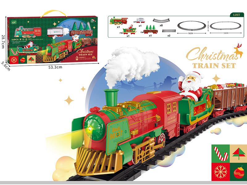Christmas Rail Train(Christmas Song, Train Sound And Lights)2 Modes Of Driving