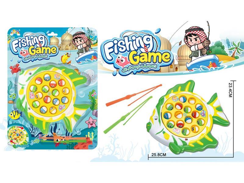 B/O Music Fishing Plate Toy