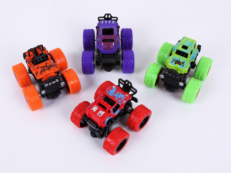 Four-Wheel Drive Friction Stunt Car