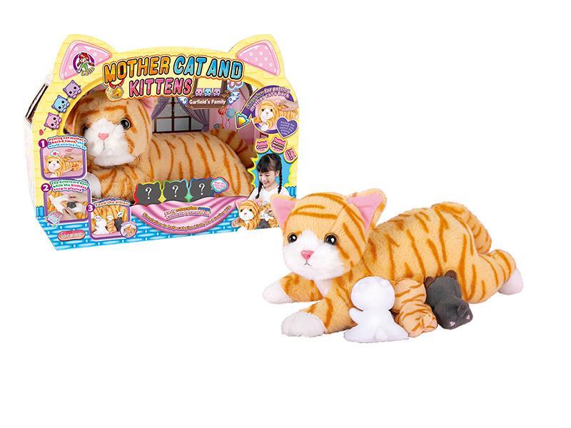 Mother Cat And Kittens(Orange Cat)