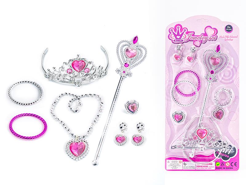 Princess Fairy Stick Electroplating Crown Jewelry Set