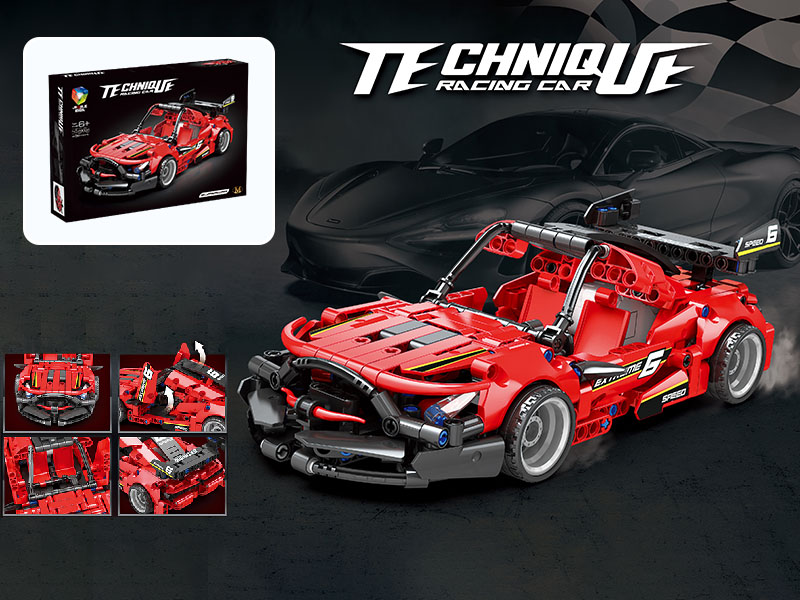 Pull Back Car Building Blocks - Racing Car(458PCS)