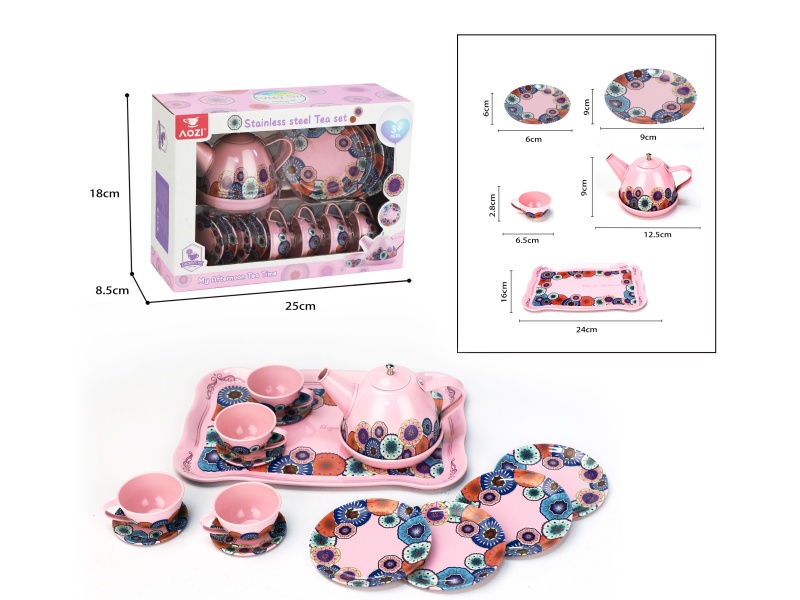 Printed Tea Set 15PCS
