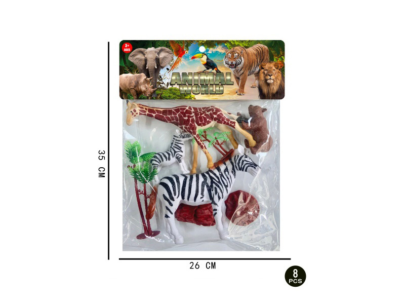 Forest Animal Set: 8 Pcs