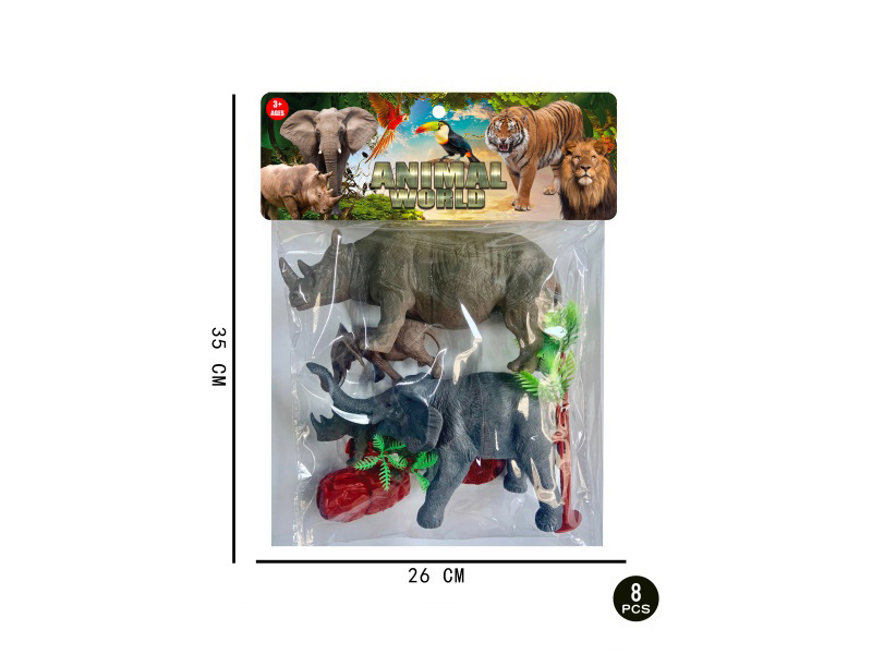 Forest Animal Set: 8 Pcs