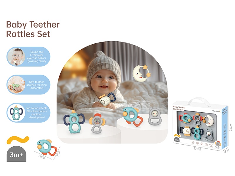 Baby Rattle Teether Set