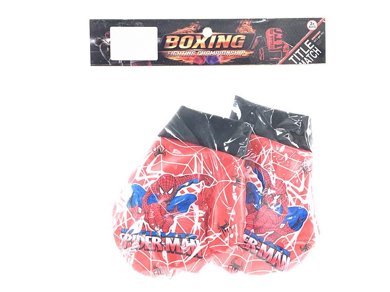 Red Spider-Man Pattern Boxing Gloves