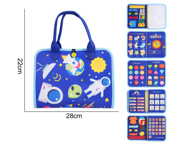 Montessori Early Childhood Education And Intelligence Development - Felt Space 6-Page Writing Board