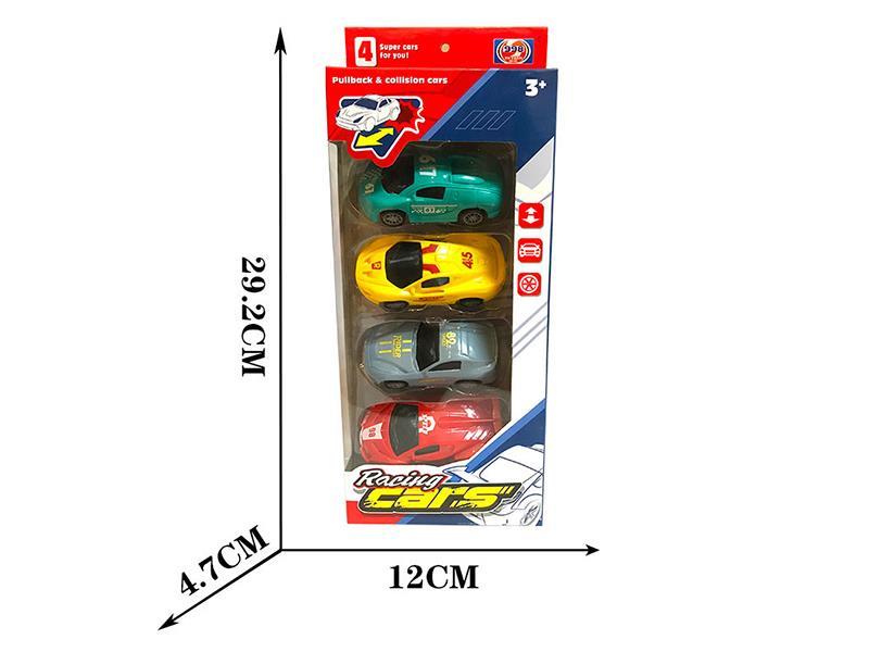 Pull Back Racing Car 4pcs