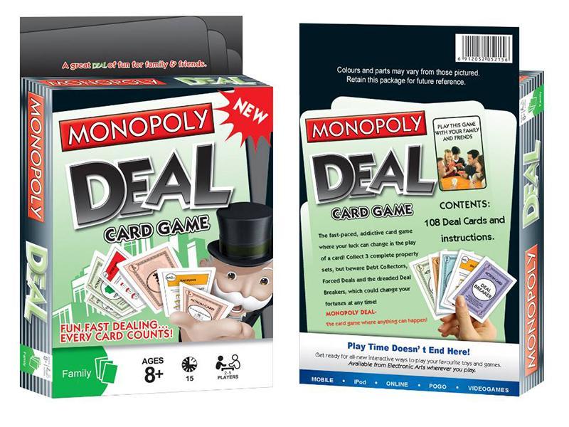 Monopoly Cards Game