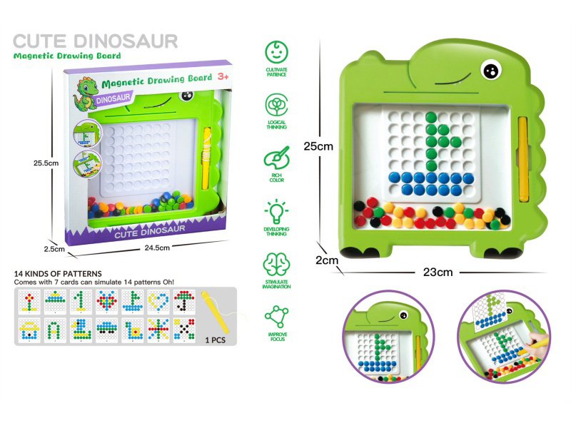 Magnetic Writing Board Cartoon Dinosaur