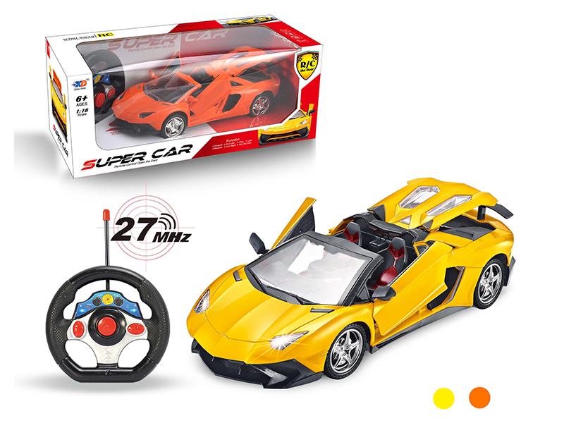 1:18 Lamborghini 3 Open Doors Remote Control Convertible Car