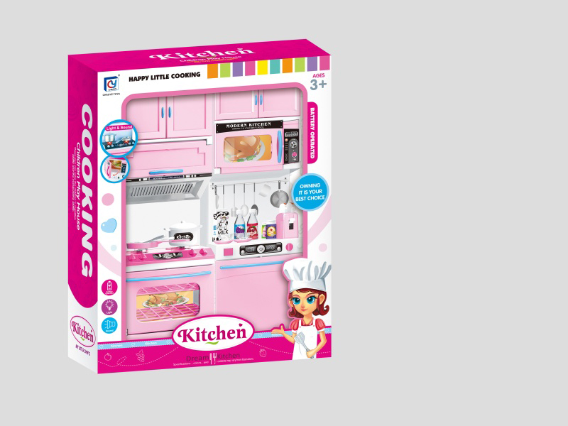 Pink Solid Color Kitchen And Kitchenware Set