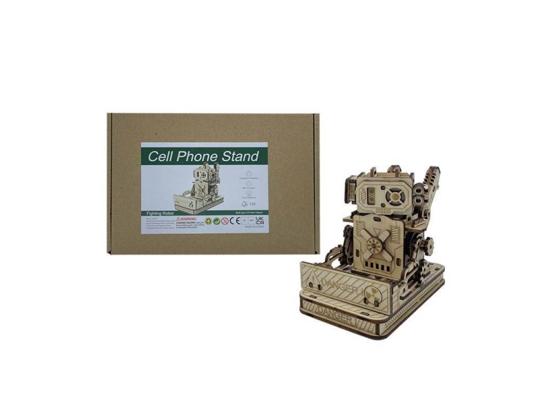 A Jigsaw Puzzle Of 139 Pieces Of Combat Robot Mobile Phone Stand