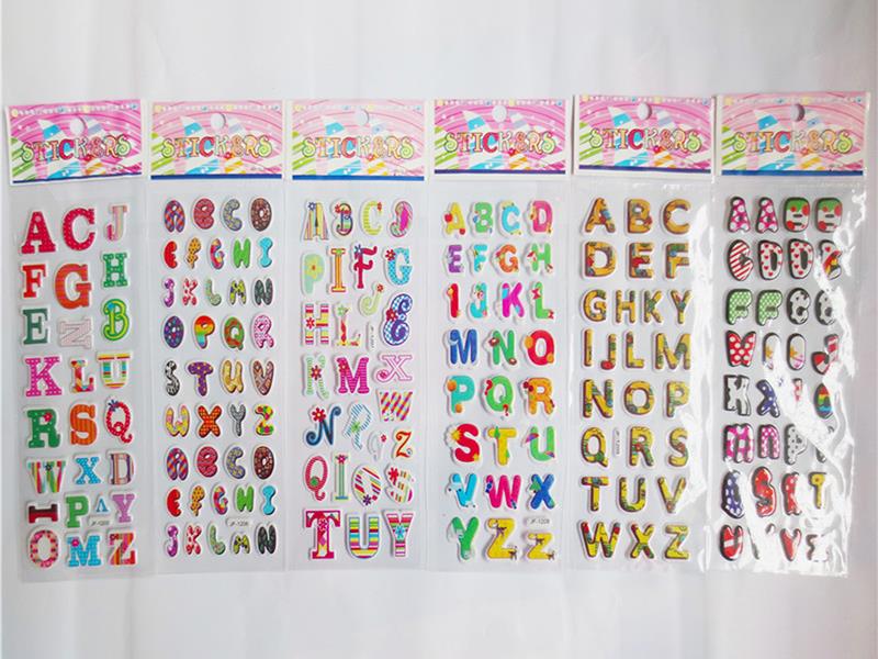 English Alphabet Stickers