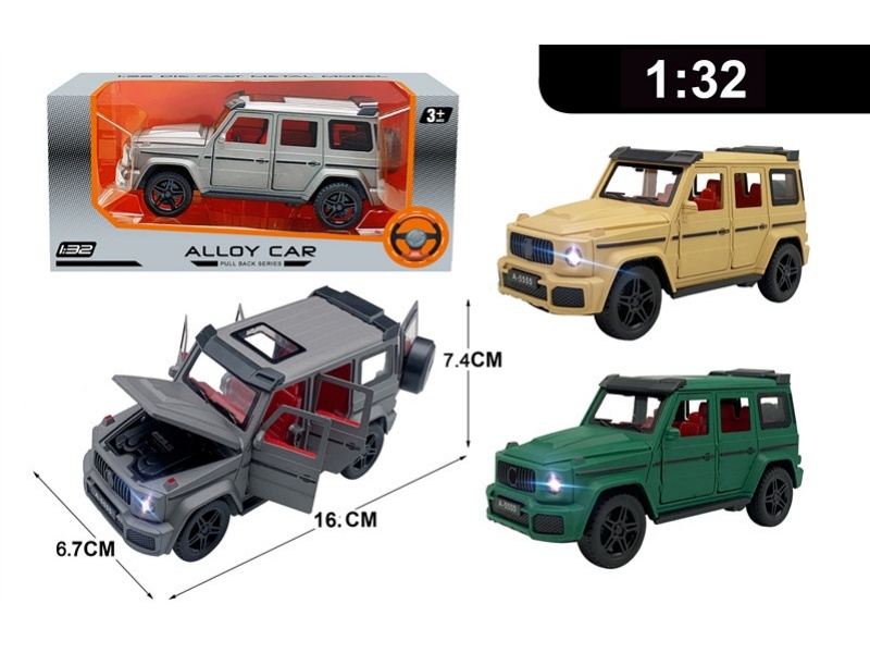 1:32 Alloy Model Window Box Rebound Force/With Light And Sound, 3 Ag13 Batteries Included