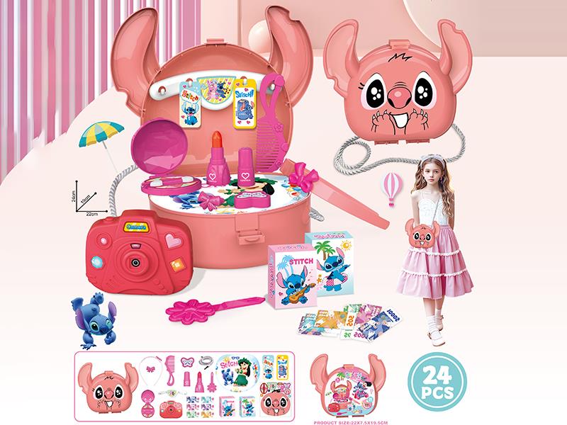Stitch Travels Single Shoulder Bag Play House Toy 24pcs