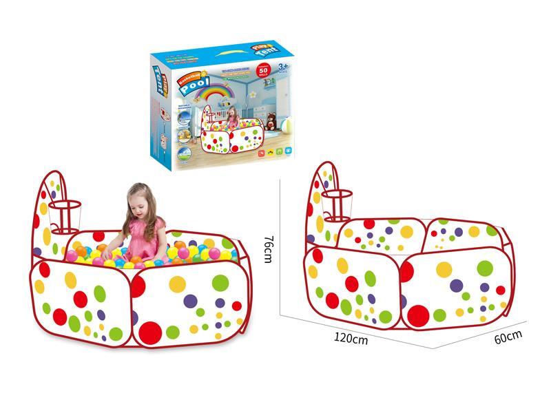 Red Dot Ball Pool Tent