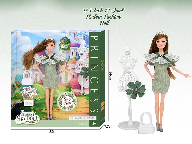 11.5 Inch 12-Joint Forest Princess Doll