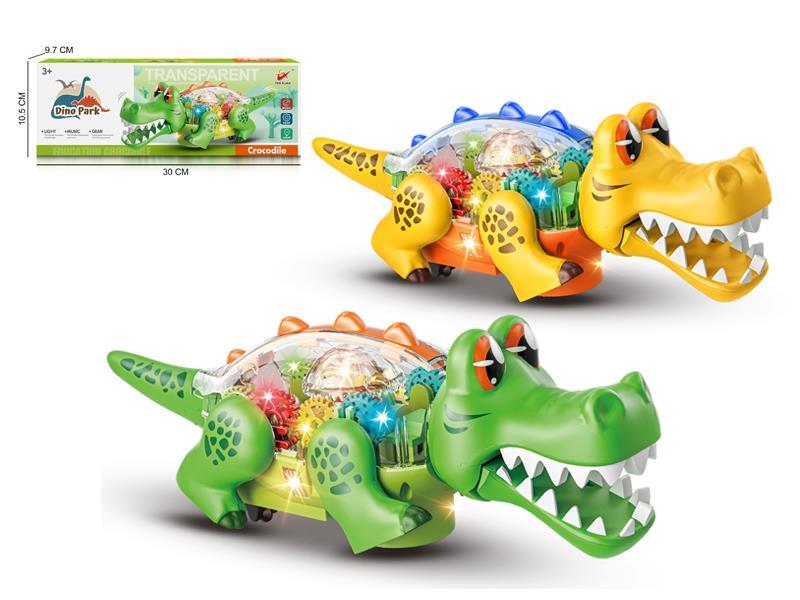 B/O Go And Bump Transparent Crocodile With Light And Music